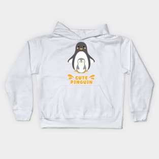 Baby Penguin And Mom Kids Hoodie